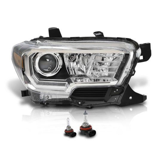 G-PLUS LED Headlight Assembly Right Side w/LED Daytime Running Compatible with Toyota Tacoma 2016-2023 81150-04270, TO2502244 OEM Fit Standard White