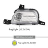 G-PLUS LED Fog Light Driving Lamp Right Side Clear Compatible with Ford Edge 2019-2024 PKT4B-15B242-AD, PKT4B15B242AD