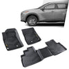 G-PLUS TPE Floor Mats Compatible with Nissan Rogue 2021-2024 2025(No Sport Models) 3PCS Car Mats 1st & 2nd Row All Weather Floor Liners Accessories Cargo Liner Black