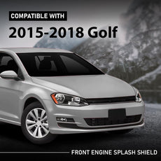 G-PLUS Front Engine Splash Shield for VW Volkswagen Golf 2015-2018 Front View