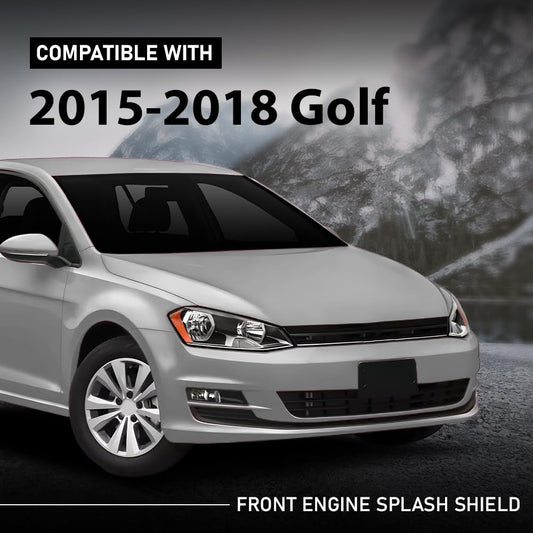 G-PLUS Front Engine Splash Shield Compatible with VW Volkswagen Golf 2015-2018 VW1228137, 3Q0825236D