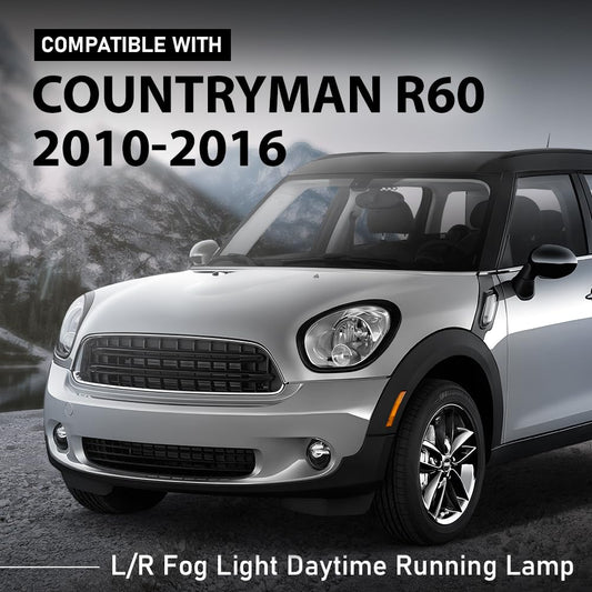 G-PLUS Left or Right Fog Light Daytime Running Lamp 1PC, Compatible with Mini Cooper Countryman R60 2010-2016, 63179802163