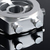 G-PLUS Oil/Gauge Filter Oil Pressure Adapter Universal Aluminum Oil pressure/temperature gauge Filter Cooler Sandwich Plate Adapter M20 X 1.5 Racing Sport JDM
