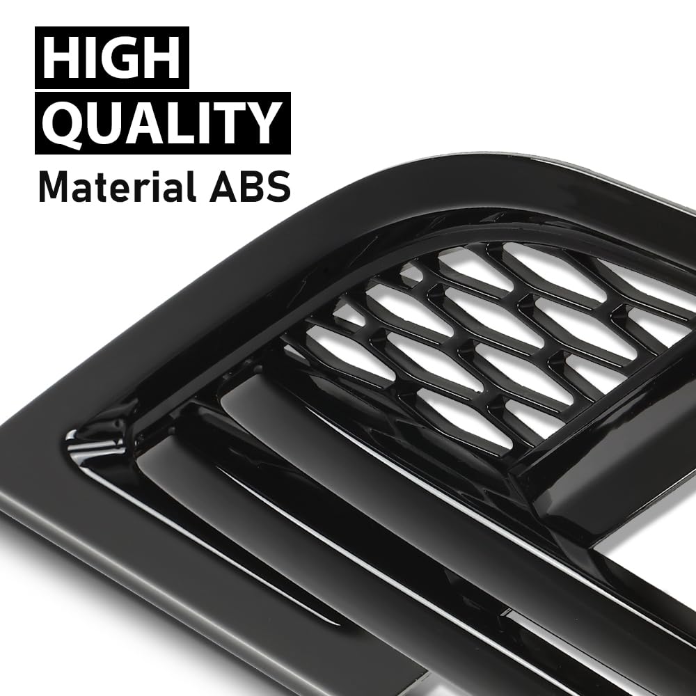 G-PLUS Fender Vent Grille Trim Louver Compatible with Land Rover Range Rover Sport 2014-2017 Without SVR Black