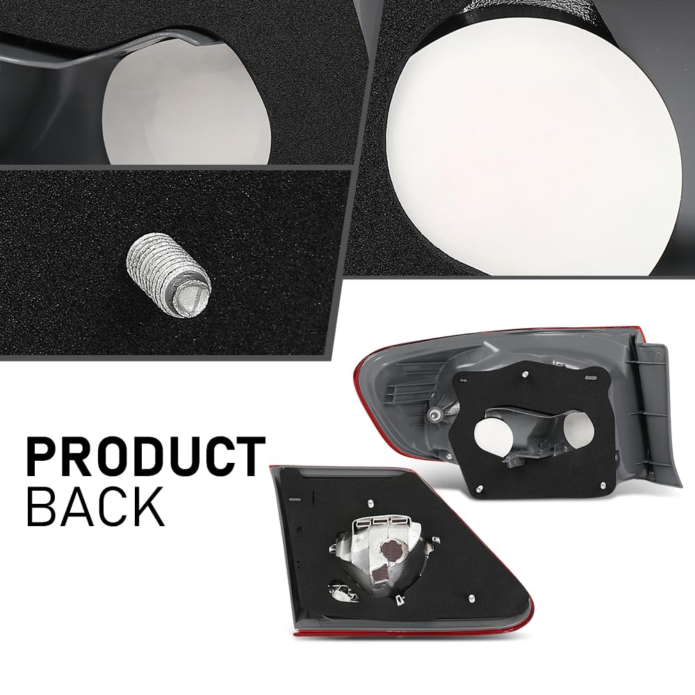 G-PLUS Tail Light Rear Brake Lamp Kit Halogen Compatible with Toyota Corolla Base/L/XRS/ (submodel: CE, LE, S) 2011-2013 8155112C10, 8156112C10 Red