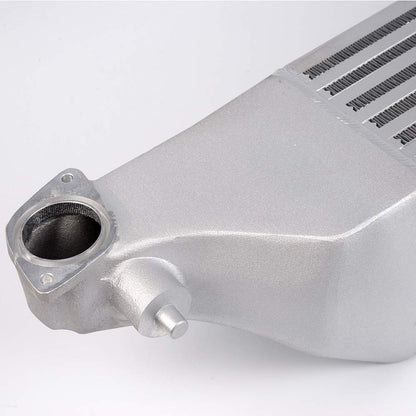 G-PLUS Front Mount Turbo Preformance Intercooler Compatible With 2016-2018 Honda Civic 1.5L +16HP Bolt On FMIC Upgrade Intercooler Replacement Silver