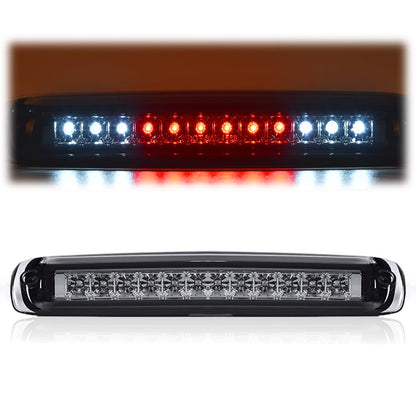 G-PLUS LED 3rd Brake Light Compatible with Chevy Silverado & GMC Sierra 1999-2006/Fit 2007 Silverado & Sierra Classic Brake Lamp Tail Light Assembly Smoky Lens Chrome Housing
