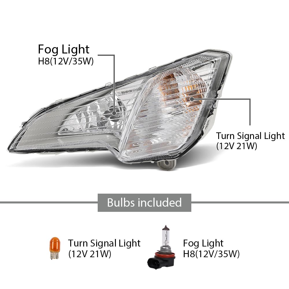 G-PLUS Front Left Fog Light Lamps Assembly, Compatible with Ford Ecosport 2018-2021, Driver Side