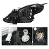 G-PLUS Headlights Assembly w/o Bulbs Driver and Passenger Side Compatible with Nissan Versa 2015-2019 260109KK0A 260609KK0A NI2503230 NI2502230Bumper Headlamps,faros delanteros