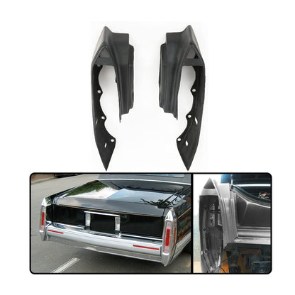 G-PLUS Rear Fiberglass Bumper Fillers Set of 2 Compatible with Cadillac Deville 1980-1992/Fit for Cadillac Fleetwood 1980-1992/Fit Cadillac Brougham 1980-1992 Black