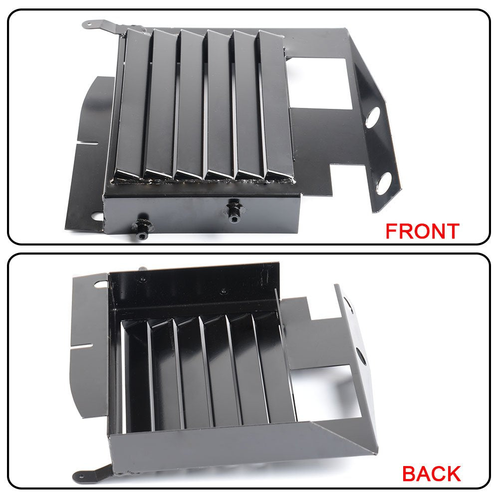 G-PLUS 25 Row Aluminum Engine Transmission Oil Cooler Kit Upgrade Compatible With BMW 3 SERIES 335I E90 E92 N54 Black