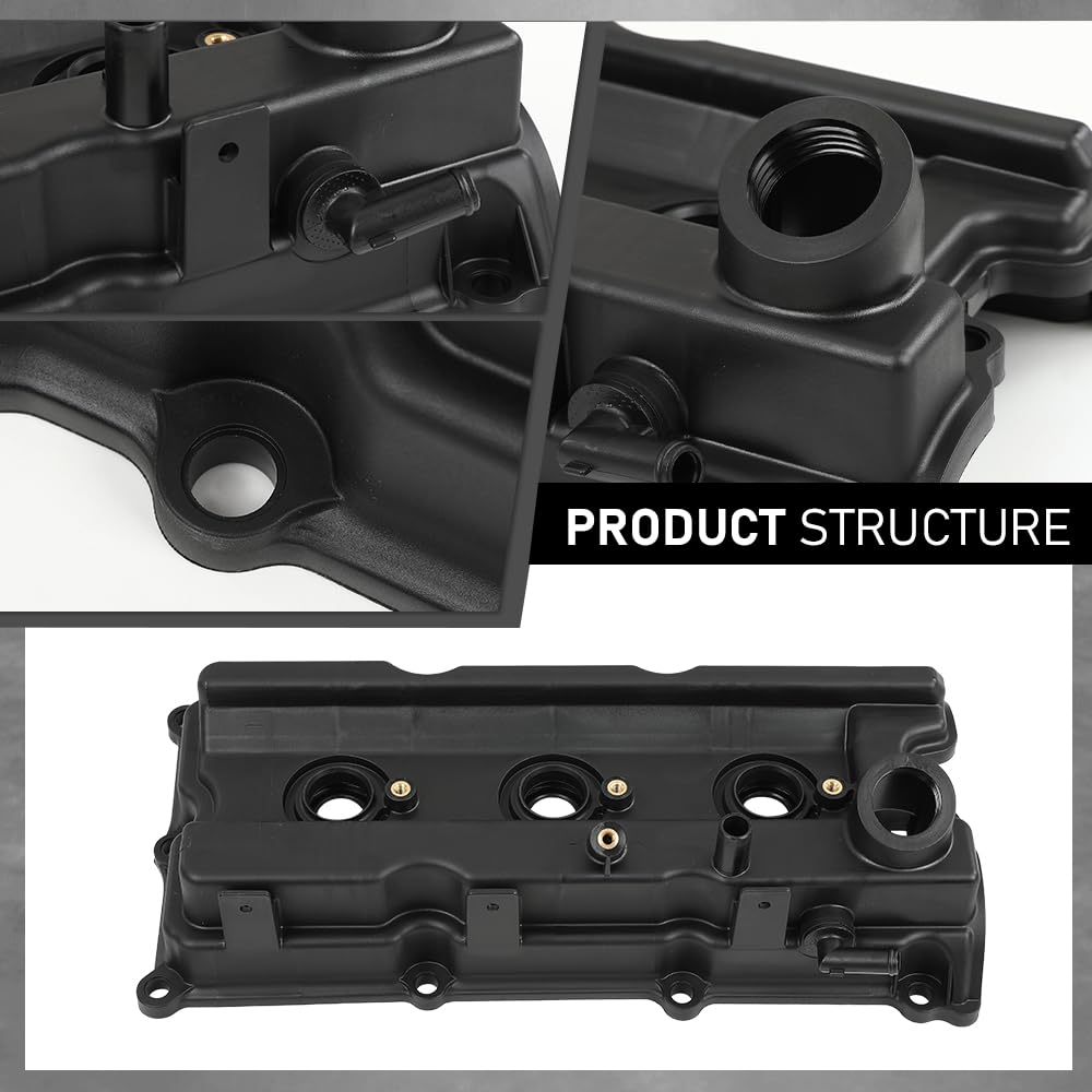 G-PLUS Engine Valve Cover w/Gasket Compatible with Nissan Frontier 4.0L 2005-2019, Fit Nissan NV1500 NV2500 NV3500 4.0L 2012-2019, Fit Nissan Xterra 4.0L 2005-2015