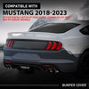 G-PLUS Rear Bumper Cover w/o Holes Compatible with Ford Mustang 2018-2023, Fit Models Without Park Assist Sensor Hole, Not Fit Shelby Models, 187-10330, JR3Z17K835APTM, FO1100736