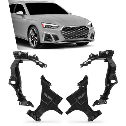 G-PLUS Front Headlight Mount Guide Support Bracket Set Compatible with Audi A5/S5 2012-2016,Compatible with Audi RS 2013-2016 8T0941453B, 8T0941453D, 8T0941454B, 8T0941454D