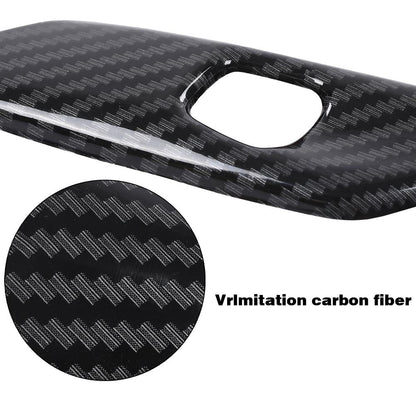 G-PLUS Carbon Fiber Interior Door Handle molding Cover Trims Compatible with Chevy Corvette C7 2014 2015 2016 2017 2018