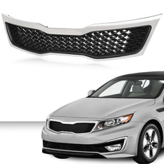 G-PLUS Chrome Bumper Grille for Kia Optima EX LX 2011-2013 Front View