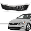 G-PLUS Chrome Bumper Replacement Grille Compatible with Kia Optima EX LX 2011 2012 2013（Not for Hybrid）KI1200143, 863502T000