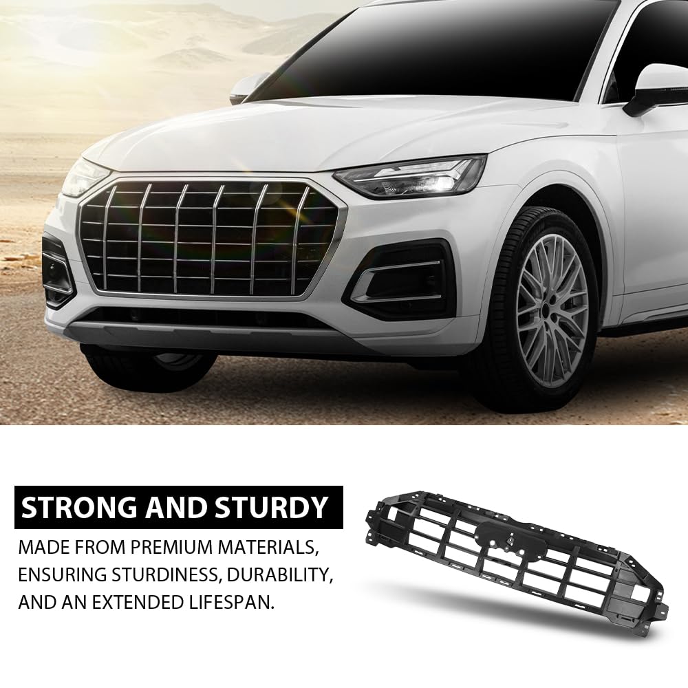 G-PLUS Grille Bracket Insert, Compatible with Audi Q5 2021-2023 (submodel: Komfort, Premium, Premium Plus, Prestige, Progressiv, Technik), Fit Models Without S-Line Package 80A853692C, AU1207103