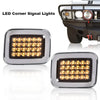 G-PLUS LED Front Park Signal Lamp Compatible with 2003-2009 Hummer H2 Left Right LED Corner Signal Lights Parking Lamps Turn Signal Marker Light Front Fender Replacement 2pcs 15060529