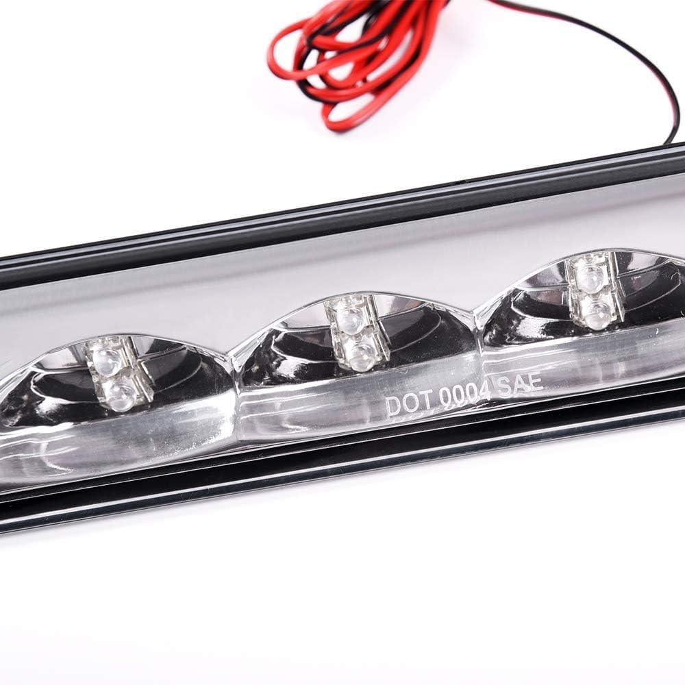 G-PLUS LED 3rd Brake Light Compatible with Truck Cap Topper Leer Are Century LED Recessed 3rd Third Brake Light Lamp AT-LED-36R Clear Lens Chrome Housing