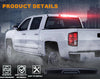 G-PLUS 3D LED Bar Rear Center Third Brake Light Compatible with Dodge Ram 2500 3500 Truck 2003 2004 2005 2006 Brake Tail Lamp Assembly(Smoky lens Black Housing)