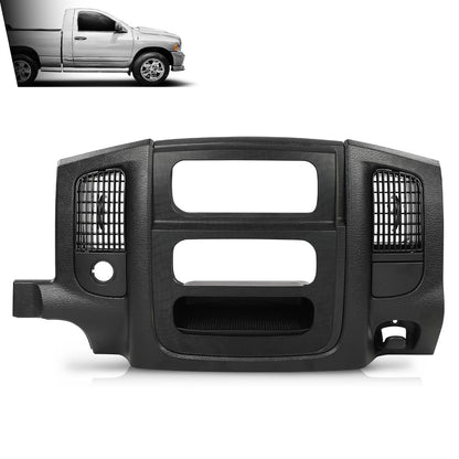 G-PLUS Center Dash Radio Bezel Trim Panel w/Storage Compatible with Dodge Ram 1500 2002-2005/ Fits Dodge Ram 2500 3500 2003-2005 Accessories Black Radio Frame