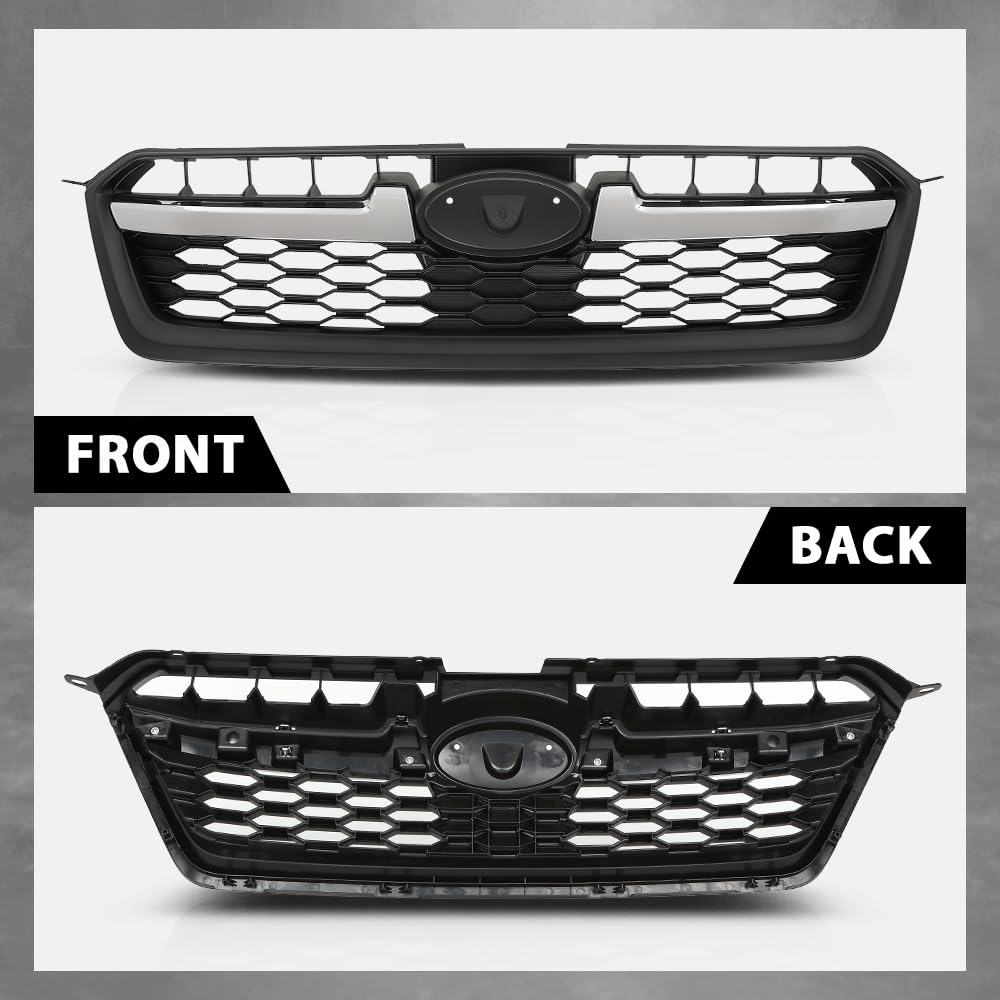 G-PLUS Front Bumper Grille Honeycomb Grill Compatible with Subaru Impreza 2012-2014 91122FJ000
