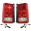 G-PLUS Tail Lights Rear Brake Lamp Left Right with Bulb and Wiring Harness Compatible with Honda Pilot 4-Door Sport Utility 2009-2015 Pair Luces TraserasAssembly