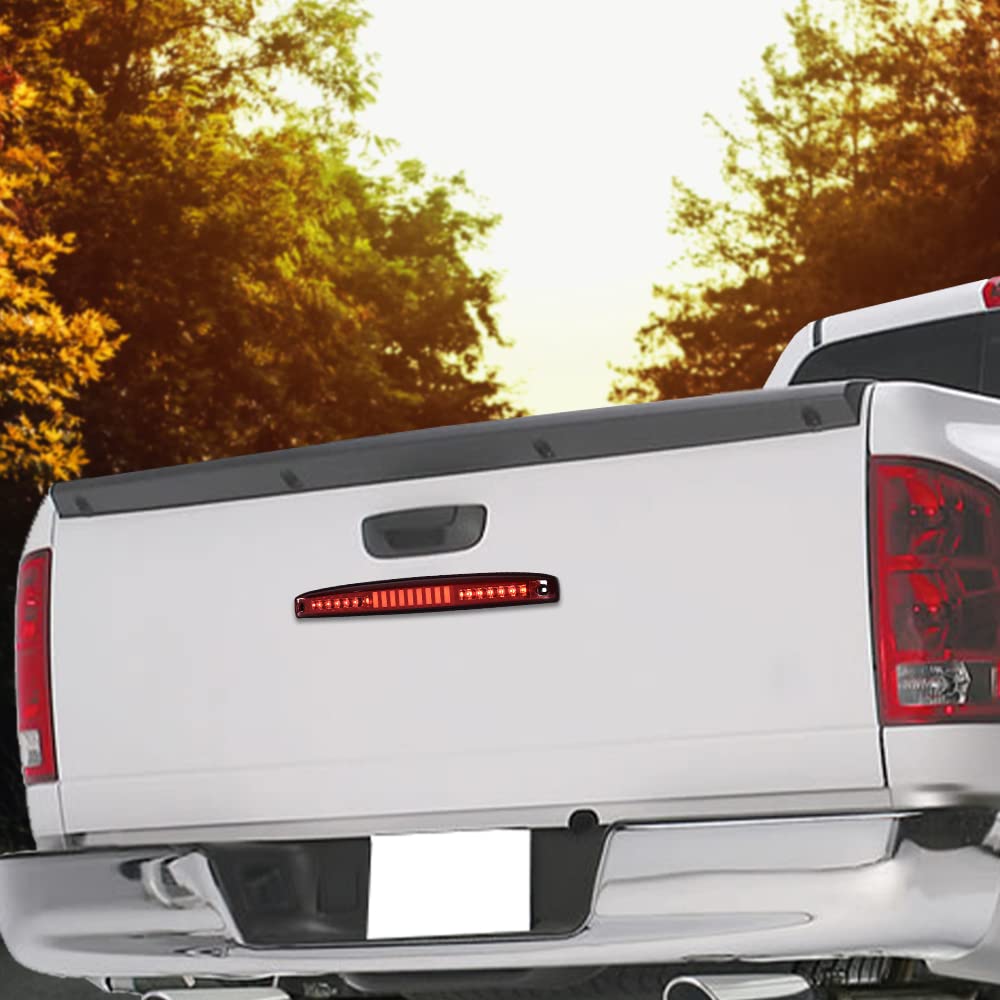G-PLUS LED Tailgate High Mounted Brake Light Compatible with 2003-2006 Dodge Ram 2500 3500 Rear Center Tailgate Lamp I Brake Light Replacement 05086509AA