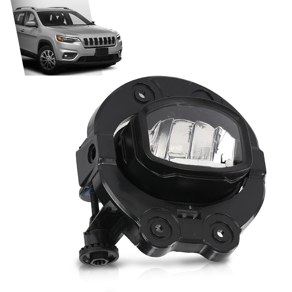 G-PLUS 1x LED Fog Light Left or Right Side Compatible with Jeep Cherokee 2019 68410368AB