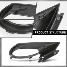 G-PLUS Fog Light Grille Cover for Audi Q7 2010-2015 Front Left Additional Angle