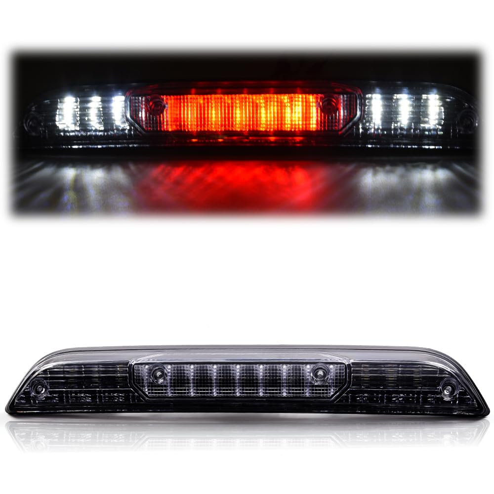 G-PLUS LED 3rd Brake Light Compatible with Ford F150 2015-2020 3rd Cargo Lamp High Mount Tail Light, Clear Lens Black Housing, FL3Z13A613A FL3Z13A613B
