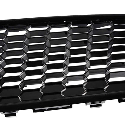 G-PLUS Front Bumper Upper Grille Compatible with Ford Focus S & SE 2015-2018 Replace for F1EZ-8200A, F1EZ-8200B Mesh Grill Honeycomb Style Black