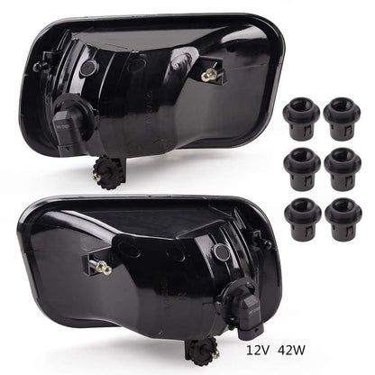 G-PLUS Front Bumper Fog Light Compatible with Dodge Ram 1500 2500 3500 2011-2012/Fit Dodge Ram 2500 3500 2010/Fit Dodge Ram 1500 2009-2010 Smoke Lens 55372734AB 55372735AB