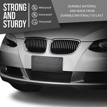 G-PLUS Front License Plate Bracket Compatible with BMW 325xi Base 2006,Fit Models Without M Sport Package 51117058449, BM1068119 Black