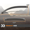 G-PLUS in-Channel Side Window Vent Visor Deflectors Rain Guards Compatible with Toyota Tacoma Double/Ext Cab 2016-2023 Only; Will Not Fit Access Cab Impact-Resistant PMMA 4 PCS Smoky