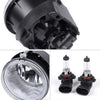 G-PLUS Front Bumper Fog Lights w/Bulb Compatible with Jeep Grand Cherokee 2005 2006 2007 2008 2009 2010/Fit Jeep Commander 2006-2010 CH2592138 CH2592138 4805859AA(Clear Lens)