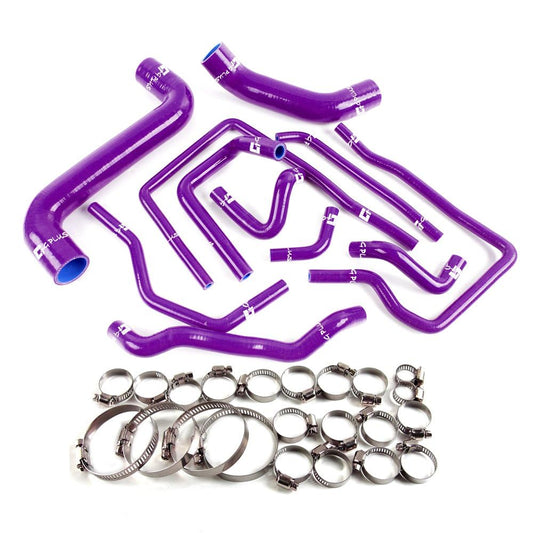 G-PLUS Silicone Radiator Coolant Hose Kit w/Clamps Compatible with Subaru Impreza WRX/STi GDA/GDB EJ207 2002-2007 (Purple 11 PCS)