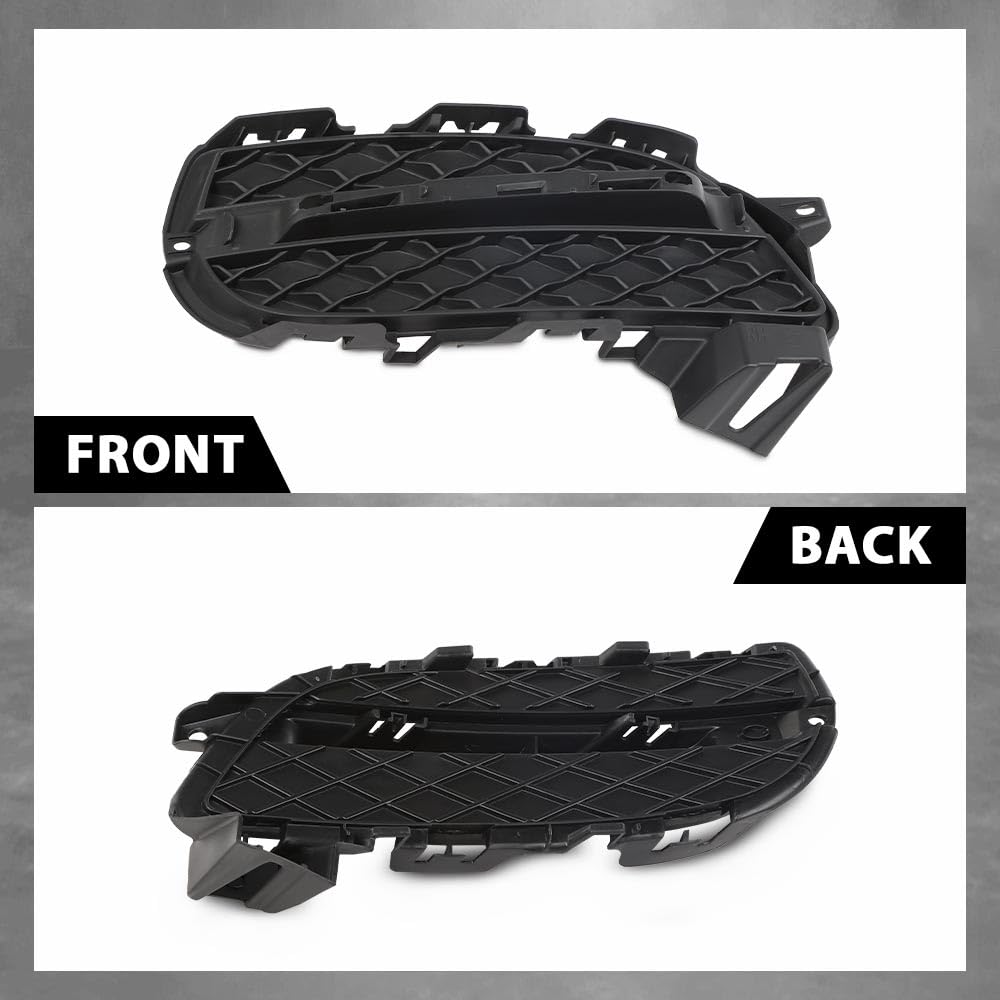 G-PLUS Fog Light Covers Front Passenger Right Side Compatible with Jaguar XJ XJR 2014-2017