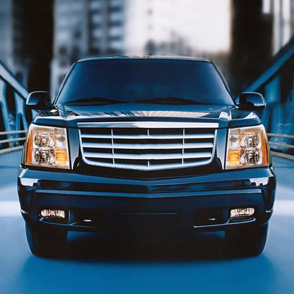G-PLUS Fog Lights Assembly Compatible with Cadillac Escalade 2002 2003 2004 2005 2006,Fit Cadillac Escalade ESV 2003-2005 Driving Fog Lamps w/ 880 12V 27W Bulbs GM2592138 GM2593138(Clear Lens)