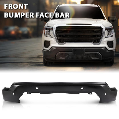 G-PLUS Front Bumper Face Bar Compatible with GMC Sierra 1500 2019-2021,Fit for Models with Park Assist Only, NOT Fit for Base Models Black