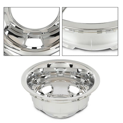 G-PLUS 17" Dually Wheel Simulators Dual Skins Liners Compatible with Dodge Ram 2003-2018/Fit Dodge Ram Chassis Cab 2013-2018 Chrome 52106937AB 52106882AA 52106877AB 52106876AA 4 PCS
