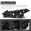 G-PLUS Projector Headlights Assembly Compatible with Mazda 3 2017-2018 4-Door Sedan & Hatchback,Bumper Headlamps,faros delanteros Clear Lens Black Housing Amber Reflector Left & Right
