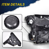 G-PLUS Headlights Assembly, Compatible with 2015 2016 2017 Ford F150,Not Fit w/Factory LED & HID Headlights Left+Right Bumper Headlamps, Clear Lens Chrome Housing Amber Reflector,faros delanteros