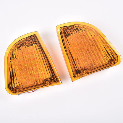 G-PLUS 2pcs Amber LED Turn Signal Lights Compatible with Kenworth 2008 & Older K300 T300 T330 T600 Front LH & RH Side Marker Turn Signal Corner Lights Parking Lights Assembly K256-509 P54-1038