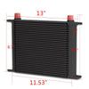 30 ROW AN10 Universal Engine Aluminum Oil Cooler Kit + 7" Electric Cooling Fan + Oil Filter Adapter Kit