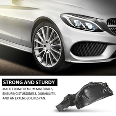 G-PLUS Fender Liner for Benz C300 C43 AMG C63 2015-2017 Rear Right Black Additional Angle