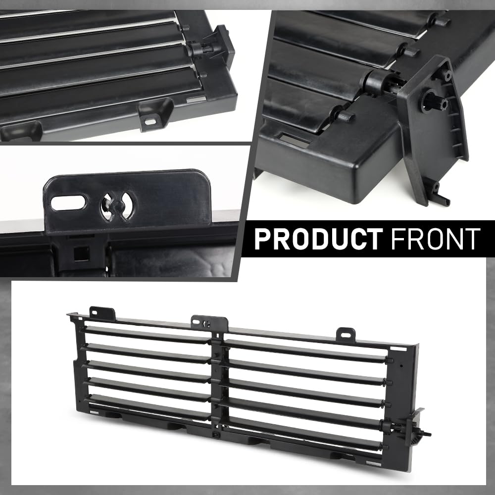 G-PLUS Lower Radiator Shutter Grille Assembly Compatible with Land Rover Discovery Sport 2020-2023,Fit Land Rover Range Rover Evoque 2020-2023