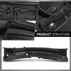 G-PLUS Windshield Cowl Vent Panel W/Side Cowl Cover Trim ABS Compatible with Toyota RAV4 2013-2018 55708-0R030, 557080R030 Black