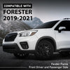 G-PLUS Front Fender Flares 2PCS Compatible with Subaru Forester 2019 2020 2021 Left & Right Wheel Arch Molding SU1291102, SU1290102